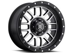 Icon Alloys Alpha Gloss Black Wheels with Milled Windows 20x9