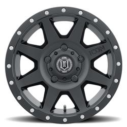 Icon Alloys Rebound Satin Black Wheels
