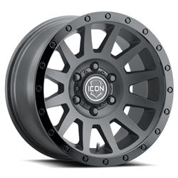 Icon Alloys Compression Double Black Wheels 17x8.5