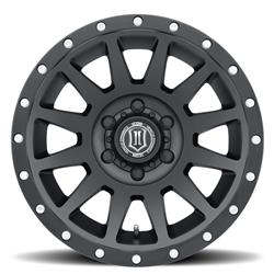 Icon Alloys Compression Satin Black Wheels