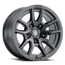 Icon Alloys Vector 5 Satin Black Wheels 17x8.5