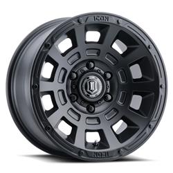 Icon Alloys Thrust Satin Black Wheels 17x8.5