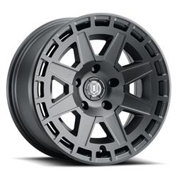 Icon Alloys Compass Satin Black Wheels 17x8.5