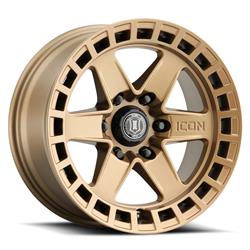Icon Alloys Raider Satin Brass Wheels 17x8.5