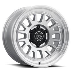 Icon Alloys Anza Silver Machined Wheels 17x8.5