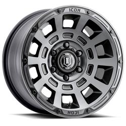 Icon Alloys Thrust Smoked Satin Black Wheels 17x8.5