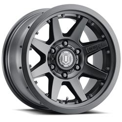 Icon Alloys Rebound Pro Satin Black Wheels 17x8.5