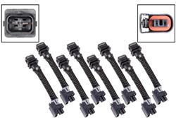 ICT Billet Fuel Injector Plug Adapters WAINJ30