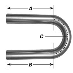 Cherry Bomb Mandrel Bends 2.5 Inch Steel Exhaust Pipe 320465CB