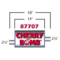 Cherry Bomb Turbo Steel 2.5 Inch Muffler 87707