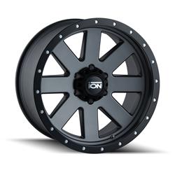 ION Alloy Series 134 Matte Gunmetal Wheels with Matte Black Ring 18x9