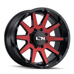 ION Alloy Series 143 Gloss Black Wheels with Red Machined Face 20x10
