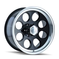 ION Alloy Series 171 Black Polished Lip Wheels 16x8