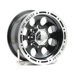 ION Alloy Series 174 Black Wheels with Machined Lip 16x8