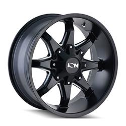 ION Alloy Series 181 Satin Black Wheels with Milled Spokes 17x9