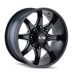 ION Alloy Series 181 Satin Black Wheels with Milled Spokes 18x9