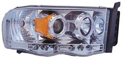 IPCW Crystal Clear Projector Headlights for 2002-2005 RAM 1500, RAM 2500, RAM 3500 - CWS-408C2