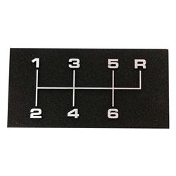 Silver Sport Shift Pattern Plates SLG-A2-NP6