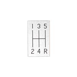 Silver Sport Shift Pattern Plates SLG-C2V-NP5