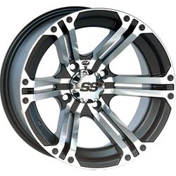 ITP SS212 Black Machined Alloy Wheels 15x7