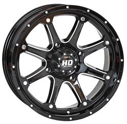 STI Tire and Wheel 14HD403 STI HD4 Machined Gloss Black Alloy