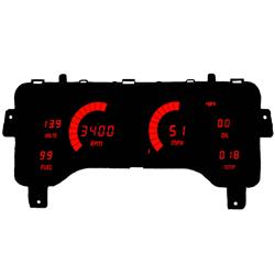 Intellitronix 1997-2006 Jeep TJ Digital Direct-Fit Gauge Clusters for 1997-2006 WRANGLER - DP6014R
