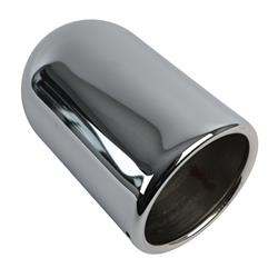 Jones Exhaust Chrome Plated  Round, Chrome 2.50 Inch Exhaust Tip IRPT4006