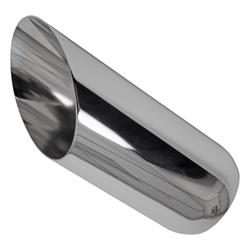 Jones Exhaust Chrome Plated  Round, Chrome 4 Inch Exhaust Tip JAC512-4