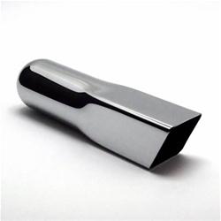 Jones Exhaust Chrome Plated  Oval, Chrome 2 Inch Exhaust Tip JBT200