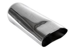 Jones Exhaust Chrome Plated  Oval, Chrome 2 Inch Exhaust Tip JWT200
