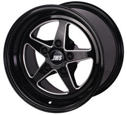 JMS Chip Avenger Series Clearcoated Black Diamond Cut Wheels 15x10