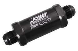 JOES Racing Products Inline 140 Microns Fuel Filter with -6 AN Inlet Size 42406