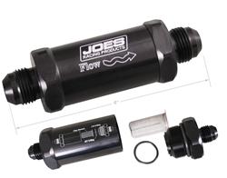 JOES Racing Products Inline 140 Microns Fuel Filter with -8 AN Inlet Size 42408