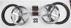 JR Race Car Star Jr. Dragster Polished Front Wheel and Tire Packages 555-7825