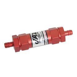 Jaz Products Billet Aluminum Inline 35 Microns Fuel Filter with 0.375 in. Inlet Size 836-001-06