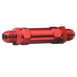 Jaz Products Billet Aluminum Inline 35 Microns Fuel Filter with -6 AN Inlet Size 836-006-06
