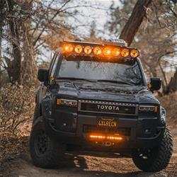 KC HiLiTES Platform One Roof Racks with 360-Degree Lighting for 2024-2026 LAND CRUISER - AK-92301A