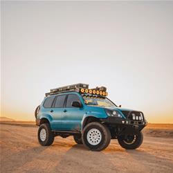 KC HiLiTES Platform One Roof Racks with 360-Degree Lighting for 2003-2009 GX470 - AK-92307