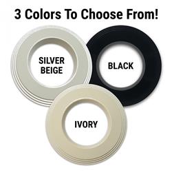 KaferLab Switch Trim Ring Magnetic Covers for 1950-1979 BEETLE, 1955-1974 KARMANN GHIA, 1949-1955 TRANSPORTER - LABTRC15BK