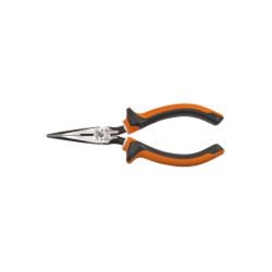 Klein Tools Side-Cutting Long-Nose Pliers With Curved Handles 2036EINS