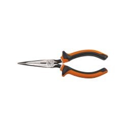 Klein Tools Side-Cutting Long-Nose Pliers With Curved Handles 2037EINS