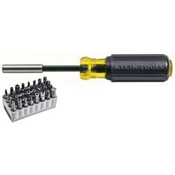 Klein Tools Magnetic Screwdrivers with 32-Piece Tamperproof Bit Sets