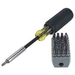 Klein Tools Magnetic Screwdrivers with 32-Piece Tamperproof Bit Sets 32510