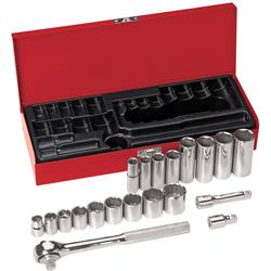 Klein Tools 3/8 in. Socket Wrench Sets 65508
