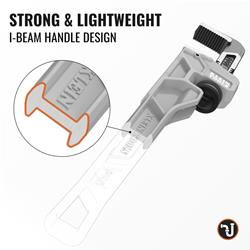 Klein ToolsAdjustable Cast Aluminum Pipe Wrenches 68225
