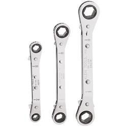 Klein Tools Reversible Ratcheting Offset Box Wrenches 68244