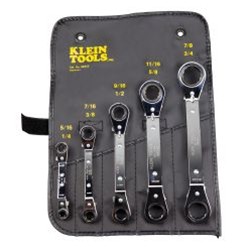 Klein Tools Reversible Ratcheting Offset Box Wrenches 68245