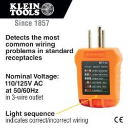 Klein Tools Receptacle Testers RT110