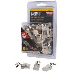 Klein Tools Twisted Pair Pass-Thru Modular Data Plugs VDV826-705