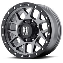 KMC XD12789068418 KMC XD127 Bully Matte Gray Wheels with Black